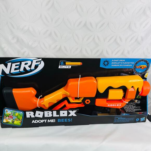 Nerf Roblox Adopt Me! Bees! Lever Action Dart Blaster Gun *Includes Virual Code - Picture 3 of 10